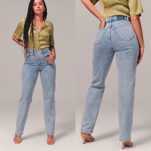 Abercrombie & Fitch Denim - Abercrombie & Fitch Curve Love Ultra High Rise 90s Straight Jean | Size 26